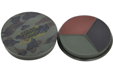 Image of Rothco Round Camo Face Paint Compact, Woodland Camo, 8222