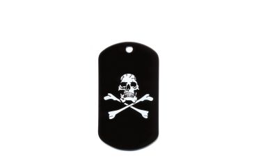 Image of Rothco Screen Printed Dog Tags, 8594-SkullandCrossbones