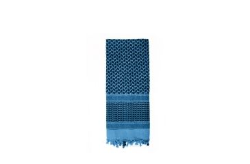 Image of Rothco Shemagh Tactical Desert Scarf, Black/Blue, 8537-BlackBlue