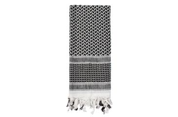 Image of Rothco Shemagh Tactical Desert Scarf, Black/White, 8537-BlackWhite