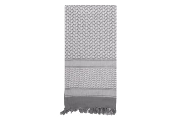 Image of Rothco Shemagh Tactical Desert Keffiyeh Scarf, Grey/White, 8537-GreyWhite