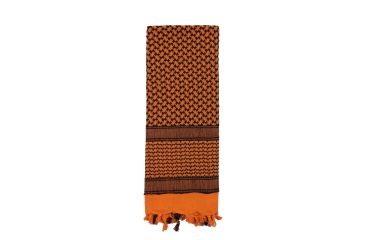 Image of Rothco Shemagh Tactical Desert Scarf, Orange, 8537-Orange