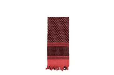 Image of Rothco Shemagh Tactical Desert Scarf, Red/Black, 8537-RedBlack