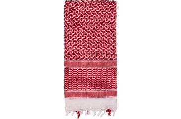 Image of Rothco Shemagh Tactical Desert Scarf, Red/White, 8537-RedWhite