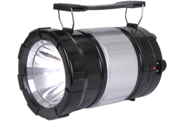 Image of Rothco Solar 1x Rechargeable Alkaline 6x LED Lantern 1x LED Torch w/ Charger, Black/Gray, 2114
