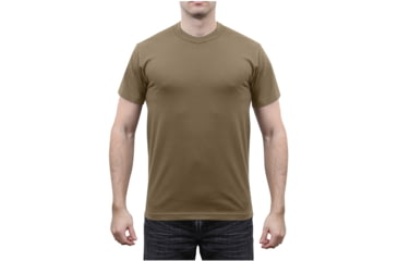 Image of Rothco Solid Color Poly/Cotton Military T-Shirt, Brown, XL, 6848-Brown-XL