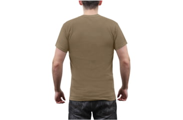 Image of Rothco Solid Color Poly/Cotton Military T-Shirt, Brown, XL, 6848-Brown-XL