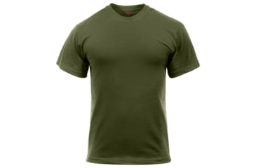 Image of Rothco Solid Color Poly/Cotton Military T-Shirt, Black, M, 6670-Black-M
