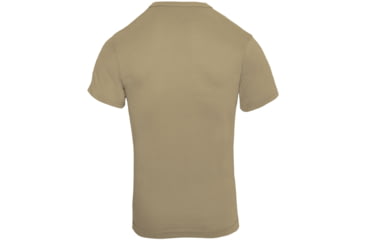 Image of Rothco Solid Color Poly/Cotton Military T-Shirt, Khaki, Small, 6763-Khaki-S