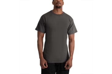 Image of Rothco Solid Color Poly/Cotton Military T-Shirt - Mens, Charcoal Grey, Small, 67630-CharcoalGrey-S