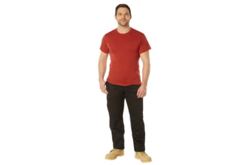 Image of Rothco Solid Color Poly/Cotton Military T-Shirt - Mens, Extra Large, Heather Red, 66685-HeatherRed-XL