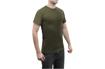 Image of Rothco Solid Color Poly/Cotton Military T-Shirt, Olive Drab, Extra Small, 6979-OliveDrab-XS