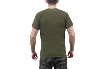 Image of Rothco Solid Color Poly/Cotton Military T-Shirt, Olive Drab, Extra Small, 6979-OliveDrab-XS