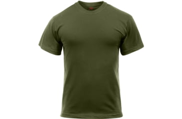 Image of Rothco Solid Color Poly/Cotton Military T-Shirt, Olive Drab, Extra Small, 6979-OliveDrab-XS