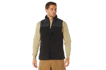 Image of Rothco Spec Ops Tactical Fleece Vest, Black, S, 96760-Black-S