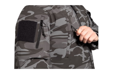 Image of Rothco Special Ops Soft Shell Jacket - Mens, Black Camo, Small, 97675-BlackCamo-S