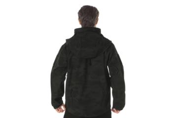 Image of Rothco Special Ops Soft Shell Jacket - Mens, XL, Midnight Black Camo, 12050-MidnightBlackCamo-XL