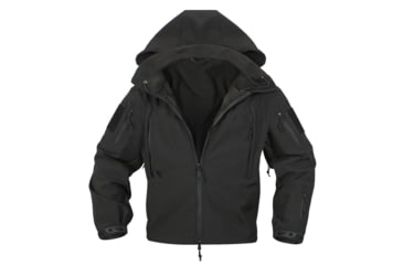 Image of Rothco Special Ops Soft Shell Jacket - Men's, S, Camo, 12055-MidnightWoodlandCamo-S