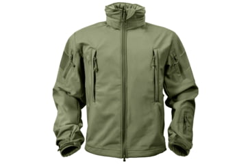 Image of Rothco Special Ops Soft Shell Jacket - Men's, S, Camo, 12055-MidnightWoodlandCamo-S