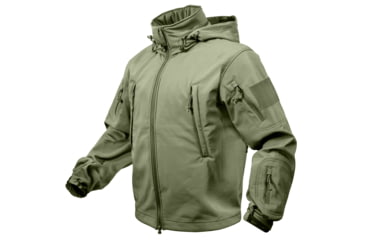 Image of Rothco Special Ops Soft Shell Jacket - Men's, S, Camo, 12055-MidnightWoodlandCamo-S