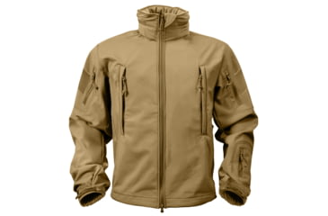 Image of Rothco Special Ops Soft Shell Jacket - Men's, S, Camo, 12055-MidnightWoodlandCamo-S
