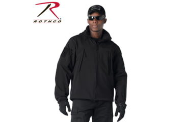 Image of Rothco Special Ops Soft Shell Jacket - Men's, S, Camo, 12055-MidnightWoodlandCamo-S