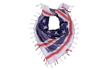 Image of Rothco Stars and Stripes Shemagh Tactical Desert Scarf, Red/White/Blue, 88550-RedWhiteBlue