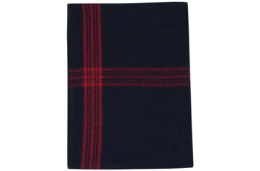 Image of Rothco Striped Outdoor Wool Blanket, NavyBlue/Red, 1095-NavyBlueRed