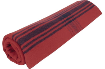 Image of Rothco Striped Outdoor Wool Blanket, Red/Navy/Blue, 11095-RedNavyBlue