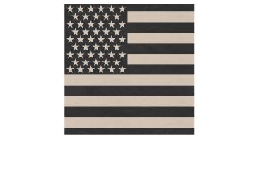 Image of Rothco Subdued US Flag Bandana, Black-Khaki, 22, 4074-BlackKhaki-22Inches