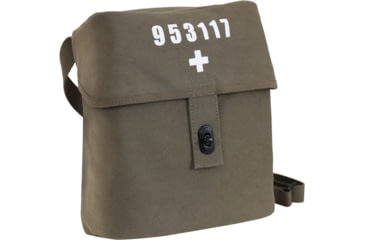 Image of Rothco Swiss Military Canvas Shoulder Bag, Coyote Brown, 8111