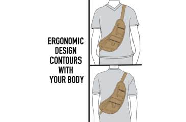 Image of Rothco Tactical Crossbody Bag, Coyote Brown, 613902039346