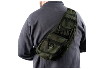 Image of Rothco Tactical Crossbody Bag, Midnight Woodland Camo, 25983-MidnightWoodlandCamo