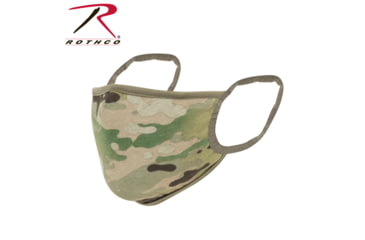 Image of Rothco Reusable 3-Layer Face Mask, Reversible MultiCam / Coyote, Small - Medium, 1249-SM
