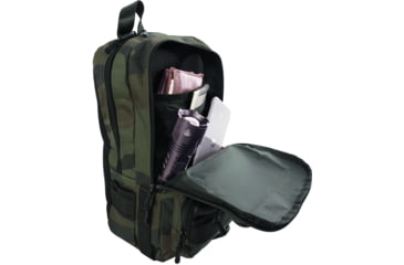 Image of Rothco Tactical Traveler Sling Bag, 10L, Midnight Woodland Camo, 41115-MidnightWoodlandCamo