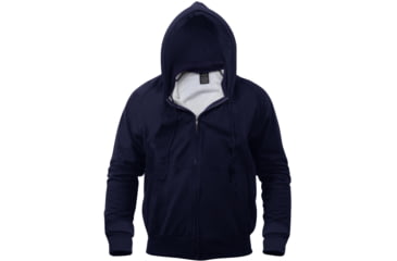 Image of Rothco Thermal Lined Hooded Sweatshirt - Mens, Large, Navy Blue, 6260-027