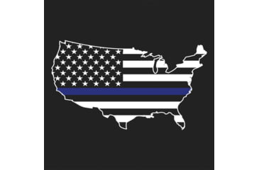 Image of Rothco Thin Blue Line America Map T-Shirt, Small, 1851-S