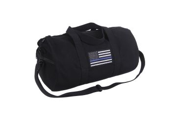 Image of Rothco Thin Blue Line Canvas Shoulder Duffle Bag, 2230