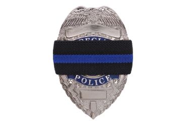 Image of Rothco Thin Blue Line Mourning Band, 1004