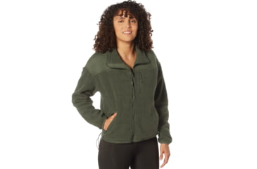 Image of Rothco Trailsman Sherpa Fleece Jacket - Womens, Olive Drab, Small, 13155-OliveDrab-S