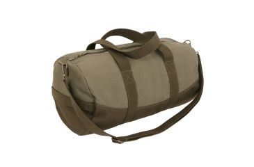 Image of Rothco Two-Tone Canvas Duffle Bag With Brown Bottom, 2220