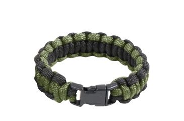 Image of Rothco Two-Tone Paracord Bracelet, Olive Drab/Black, 7, 921-OliveDrabBlack-7Inches
