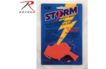 Image of Rothco U.S. Navy storm All Weather Whistle 1831, Orange, 10359-Orange