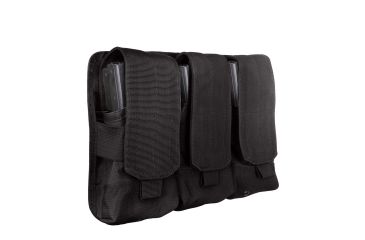 Image of Rothco Universal Triple Mag Rifle Pouch, Black, 5093-Black