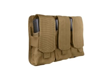 Image of Rothco Universal Triple Mag Rifle Pouch, Coyote Brown, 5093-CoyoteBrown