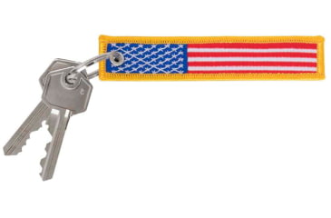 Image of Rothco US Flag Patch Keychain, 1 x 5in, 1256