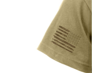 Image of Rothco US Flag / USMC Eagle, Globe, &amp; Anchor T Shirt, Coyote Brown, Medium, 54280-CoyoteBrown-M