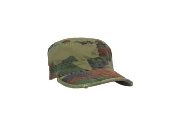 Image of Rothco Vintage Camo Fatigue Caps, Woodland Camo, Small, 4509-WoodlandCamo-S