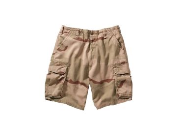 Image of Rothco Vintage Camo Paratrooper Cargo Shorts, Tri-Color Desert Camo, XL, 2150-Tri-ColorDesertCamo-XL