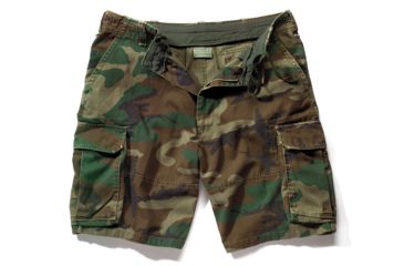 Image of Rothco Vintage Camo Paratrooper Cargo Shorts, ACU Digital Camo, Small, 2531-ACUDigitalCamo-S